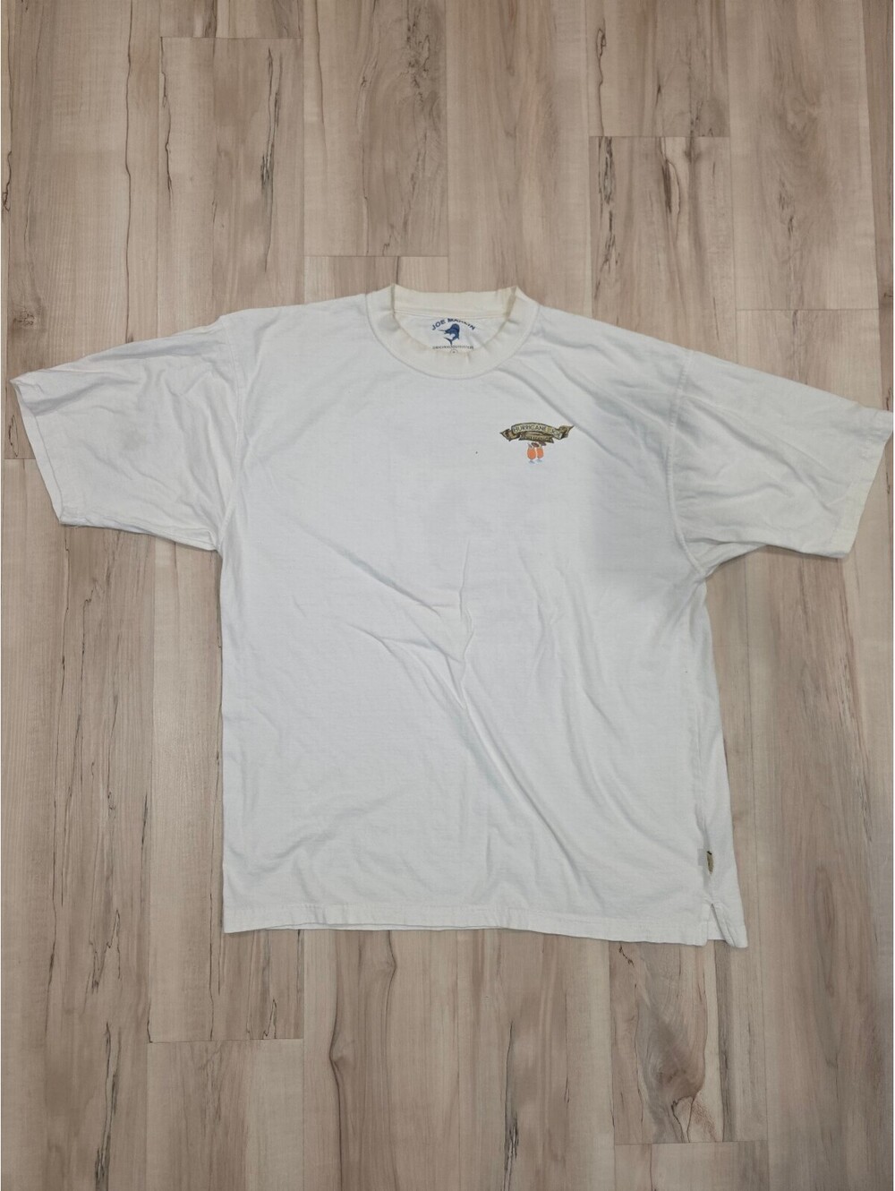 Joe Marlin Hurricane Joe Tiki Lounge White Graphic T-Shirt XL